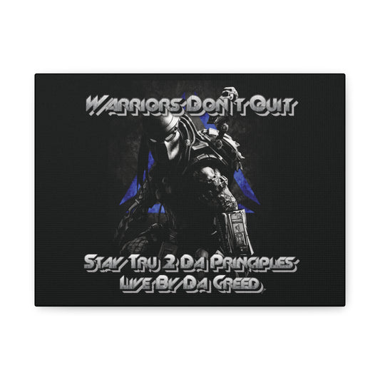"Warrior's Creed" Canvas Wall Art