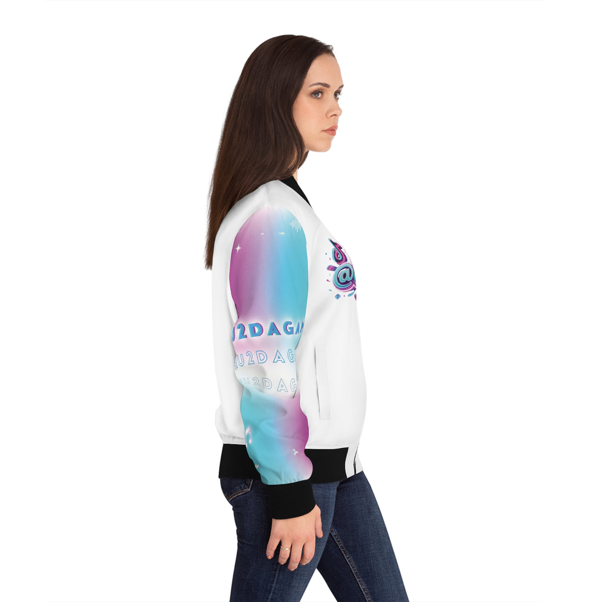 "@StewieBabii" Collection Women's (AOP)Bomber Jacket