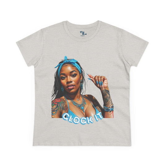 "Clock It" Cotton Graphic Tee