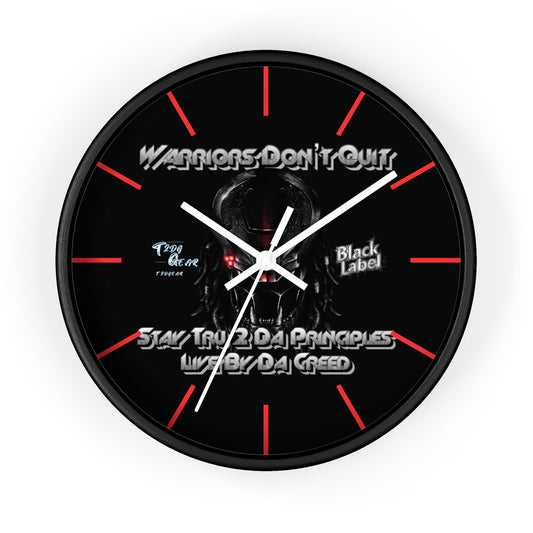 "Warrior's Creed" Wall Clock