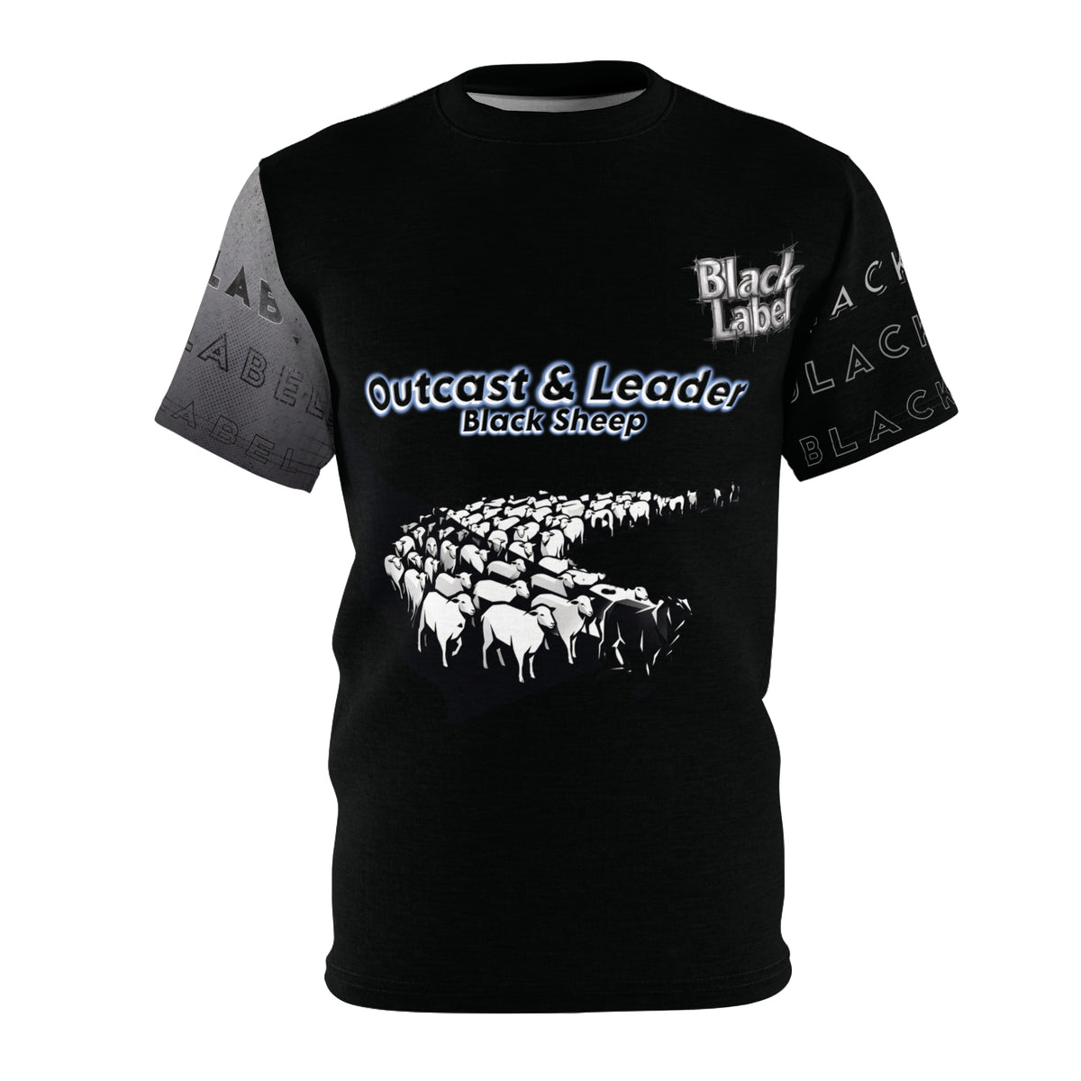 "Black Sheep" AOP Graphic T-Shirt