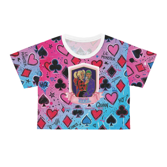 "Twisted/Toxic Love" AOP Crop Tee