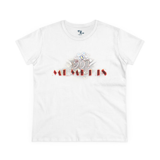 "901 Memphis" Women���s Cotton Tee