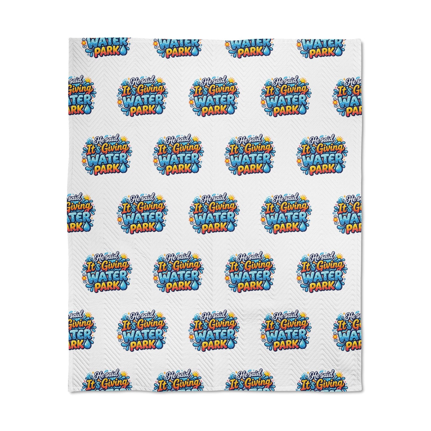 "It's Giving" Quilted Throw Blanket
