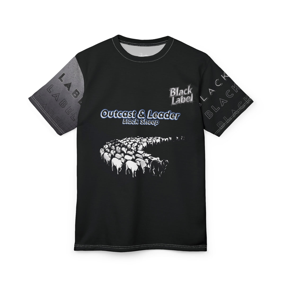 "Black Sheep" AOP Graphic T-Shirt