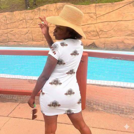 "901 Memphis" AOP T-Shirt Dress