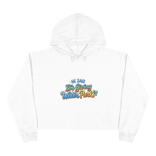 "It's Giving" Crop Hoodie