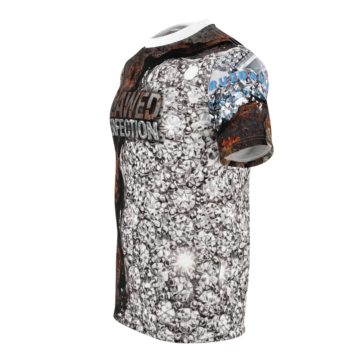 "Flawed Perfection" Men's (AOP)Graphic T-Shirt