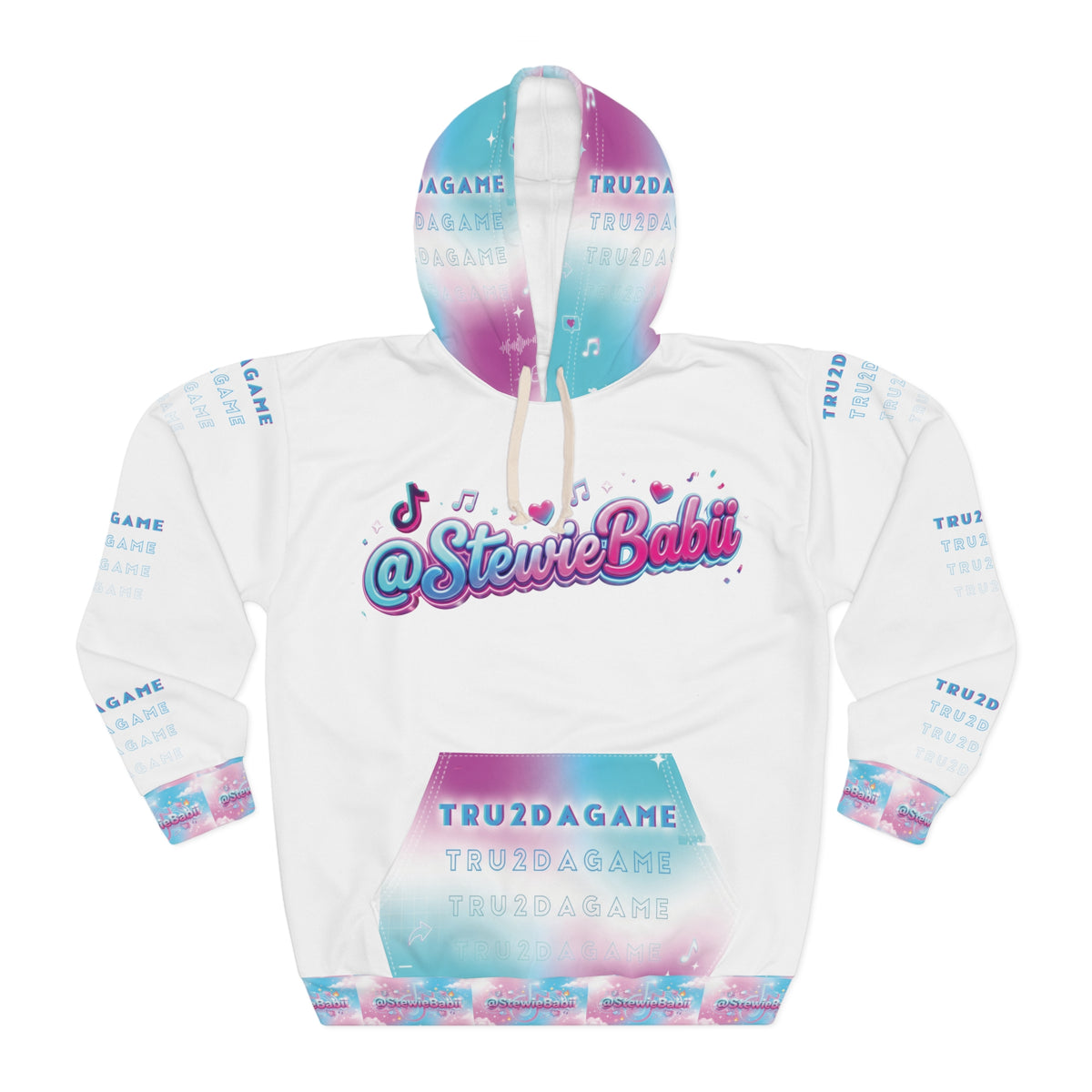 "@StewieBabii" Collection (AOP)Pullover Hoodie