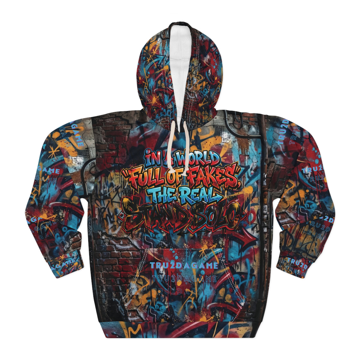 "Stand Solo" (AOP)Graphic Hoodie