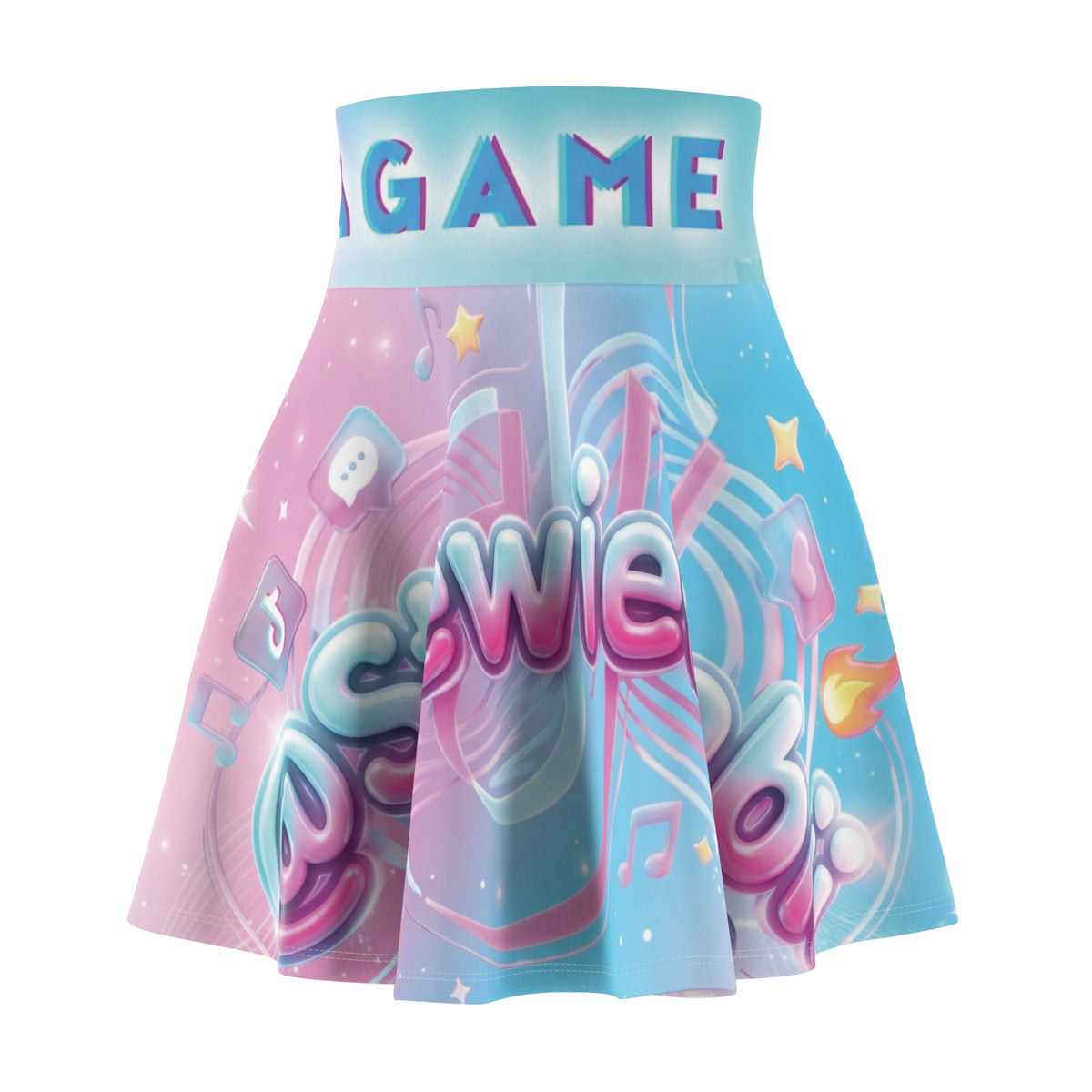 "@StewieBabii" Collection (AOP)Skater Skirt