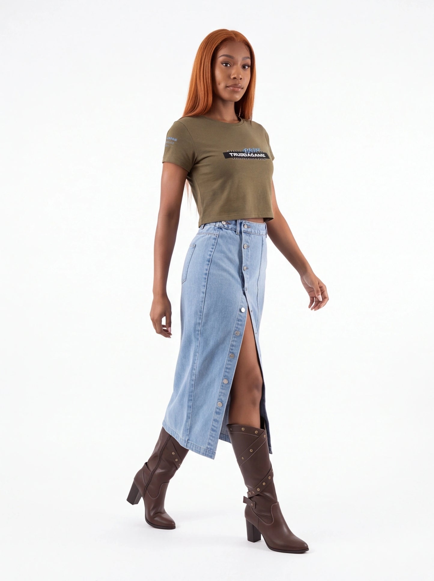 Tru2DaGame(T2DGear) Logo Women���s Crop Tee