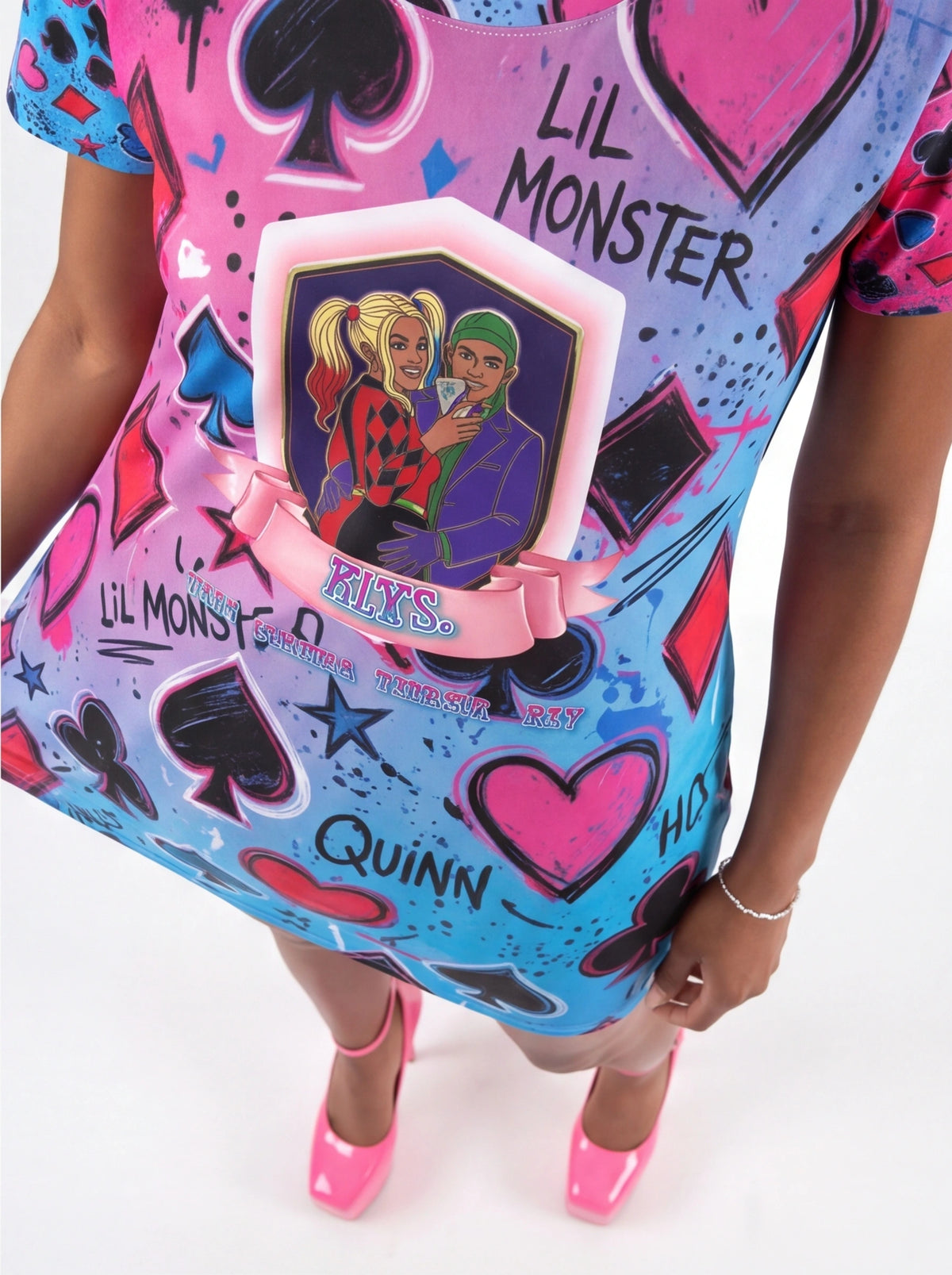 "Twisted/Toxic Love" T-Shirt Dress (AOP)