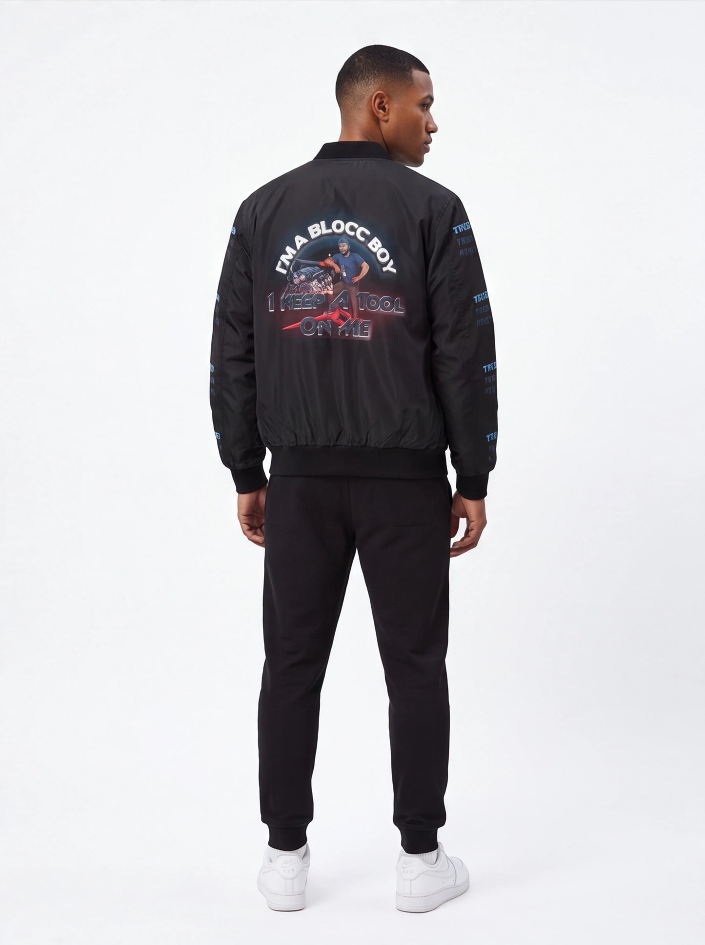 "Ima Blocc Boy" Bomber Jacket