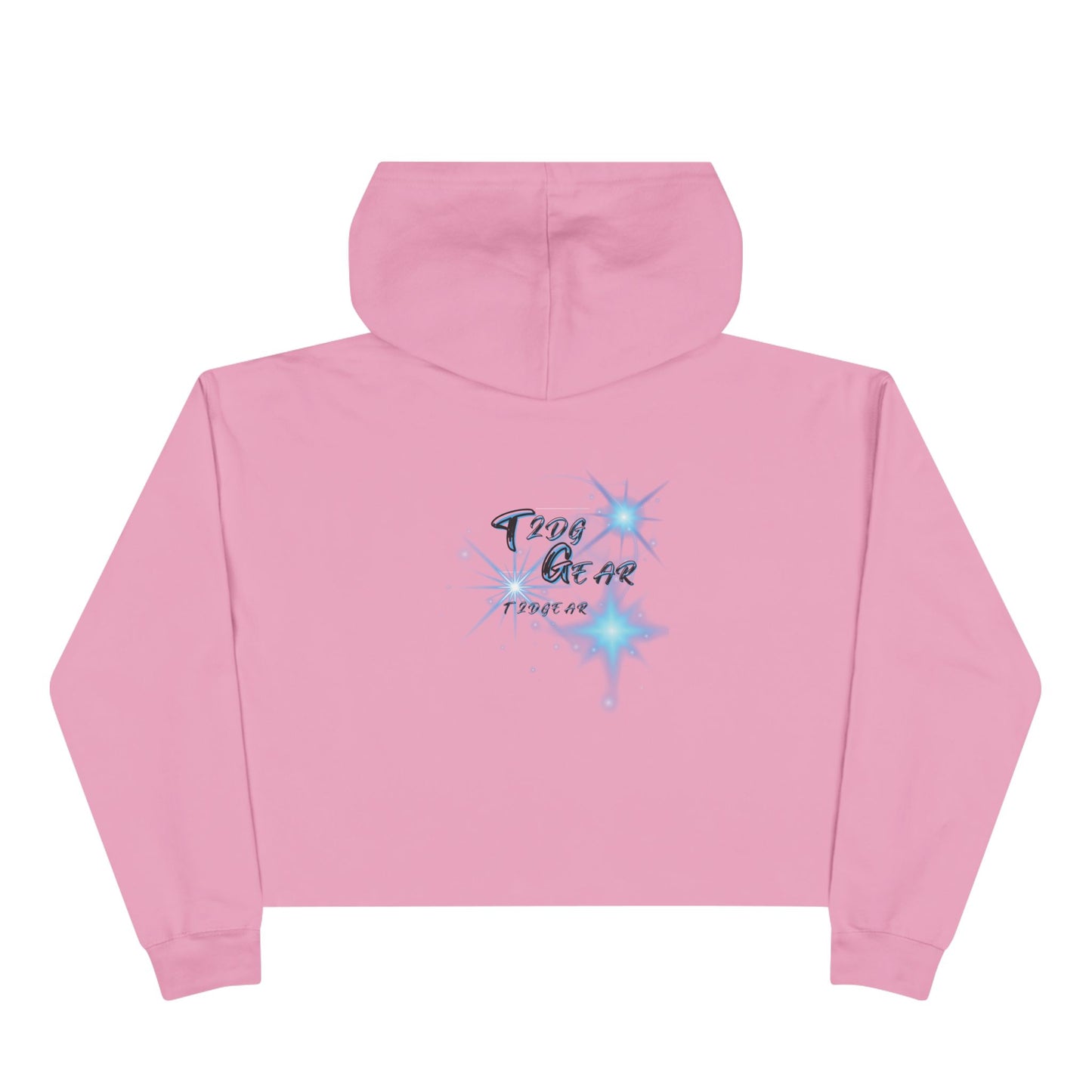 "On God" Graphic Cropped Hoodie