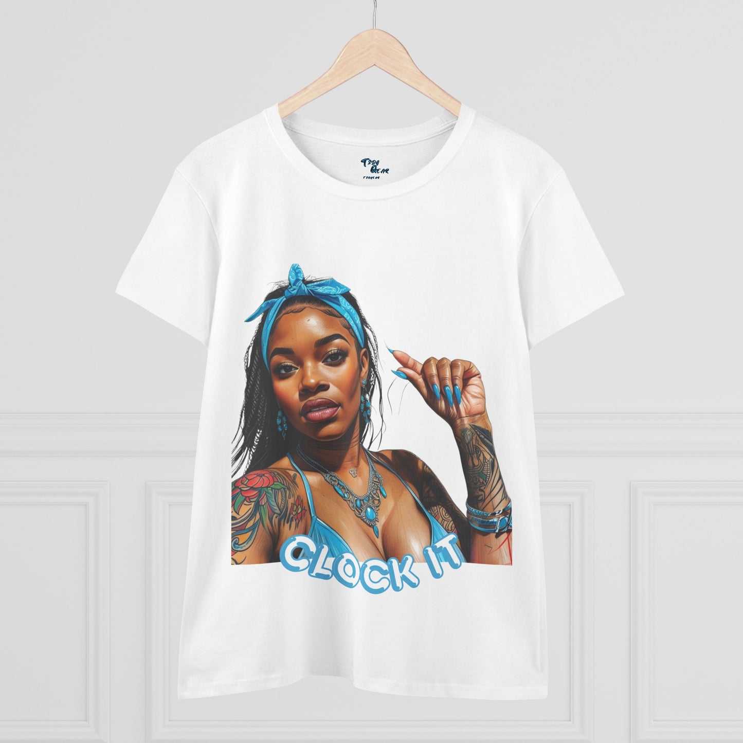 "Clock It" Cotton Graphic Tee
