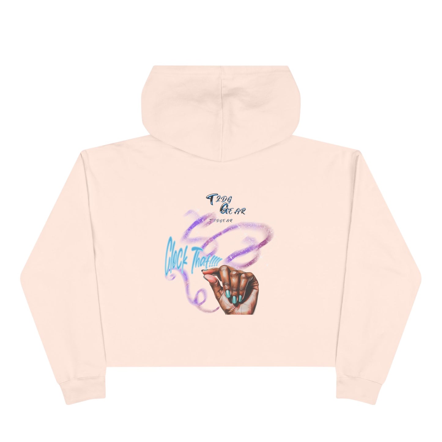 "Clock It" Crop Hoodie