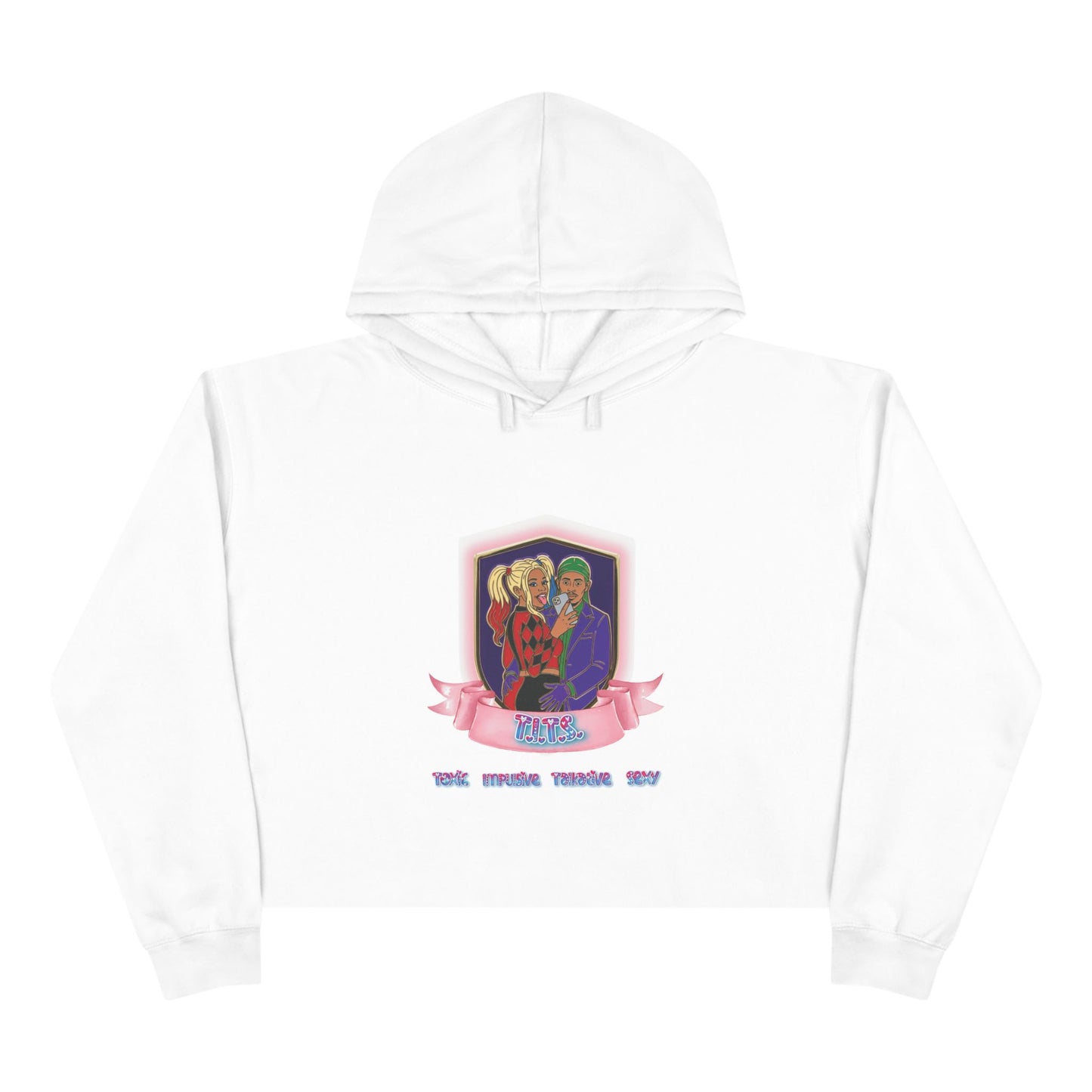 "Twisted/Toxic Love" Crop Hoodie