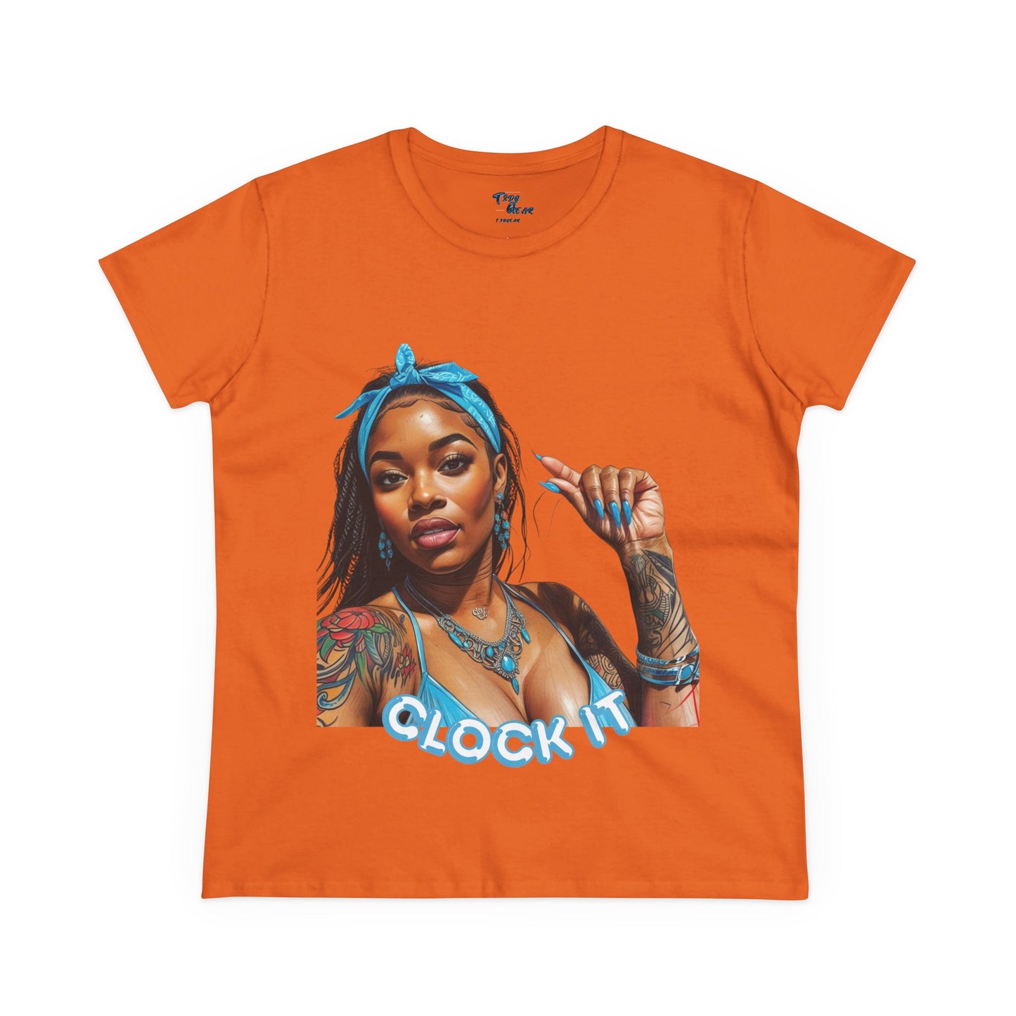 "Clock It" Cotton Graphic Tee
