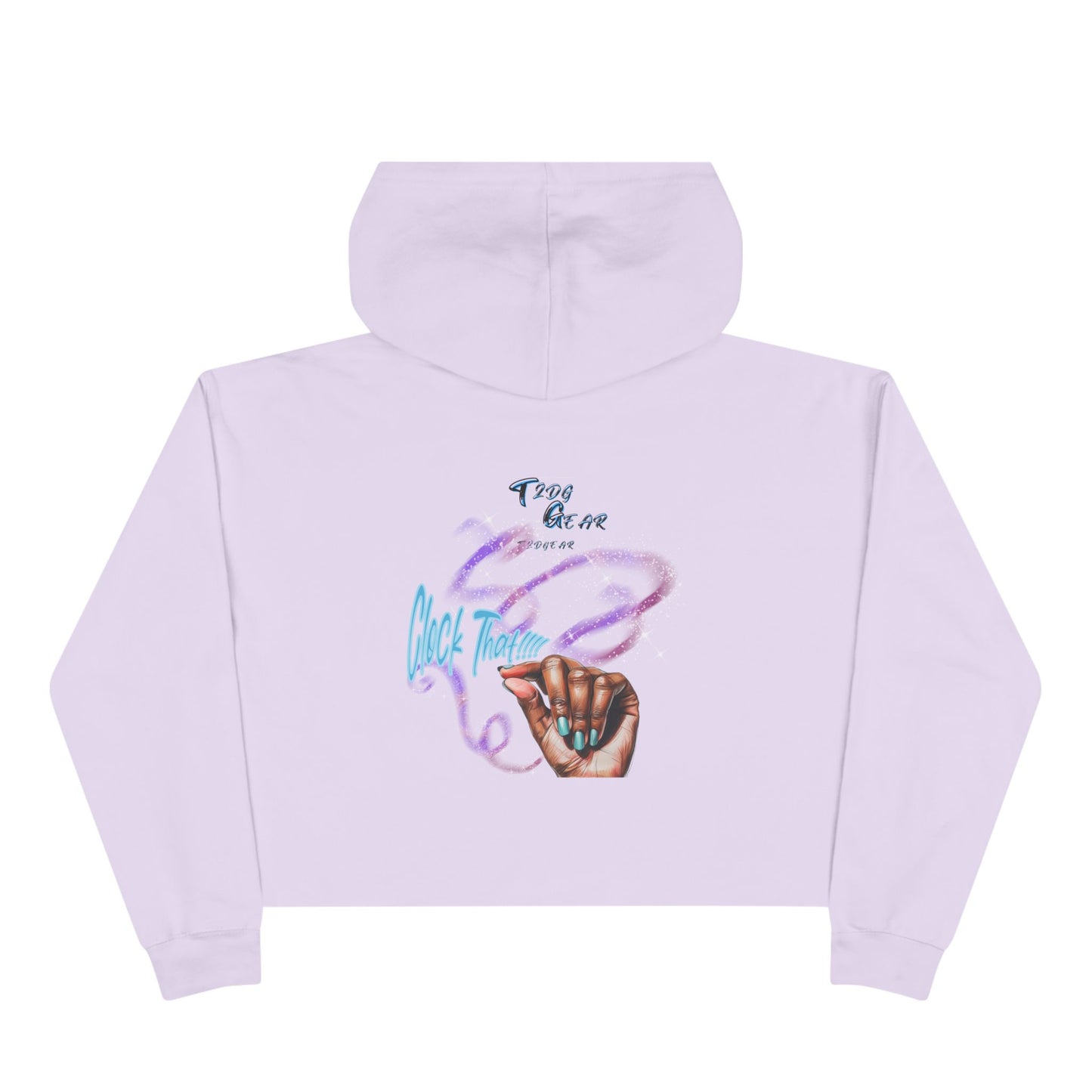 "Clock It" Crop Hoodie