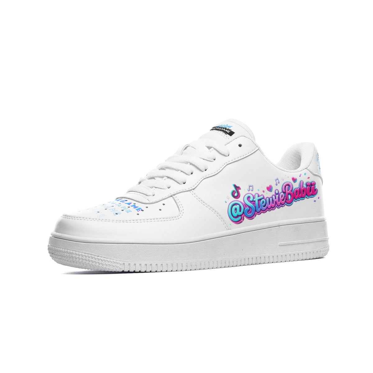 "@StewieBabii Collection" Low Top Leather Sneakers
