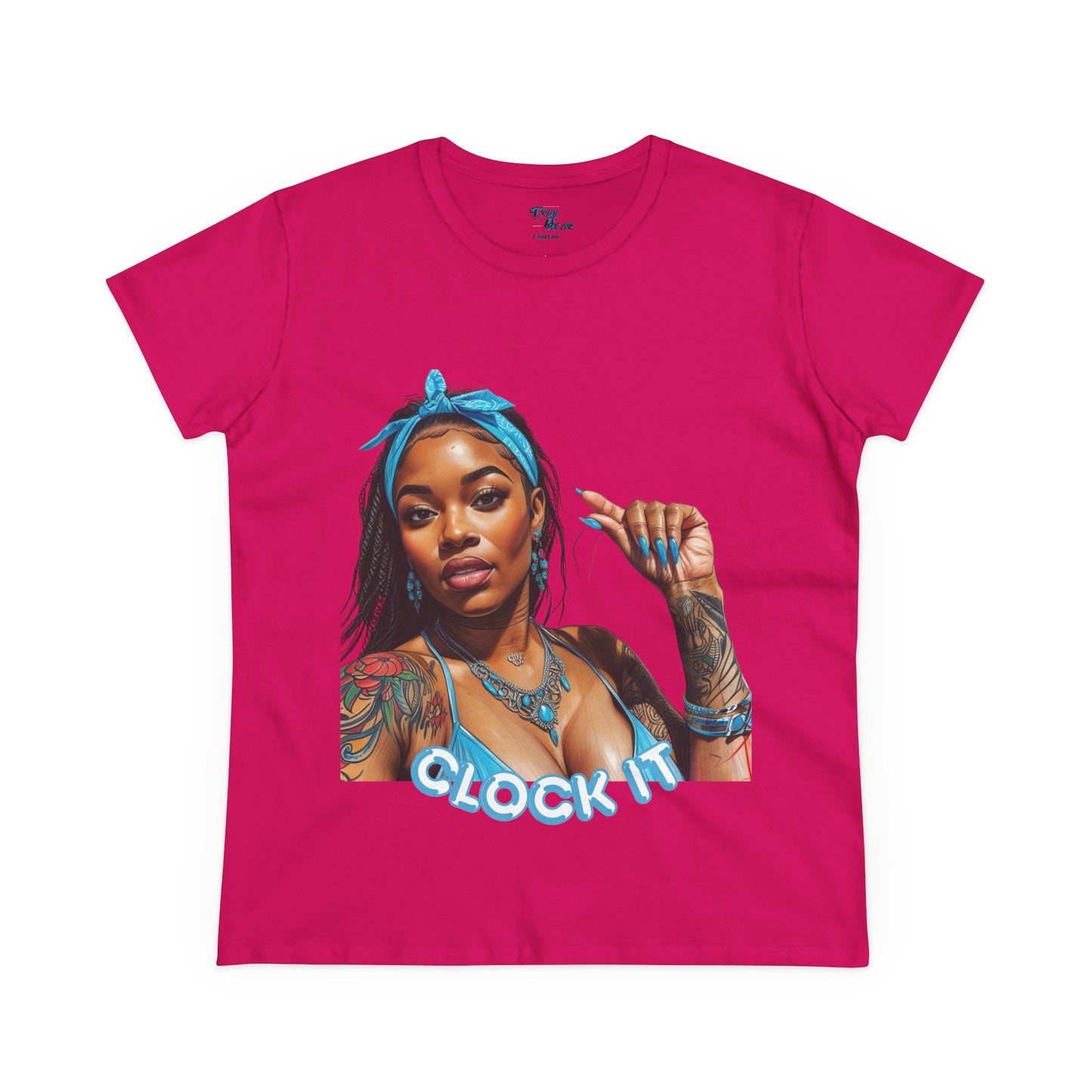 "Clock It" Cotton Graphic Tee