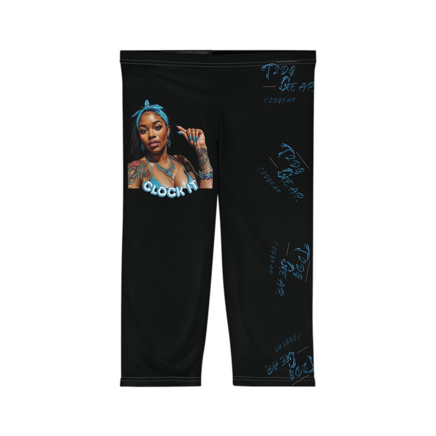 "Clock It" Capri Leggings