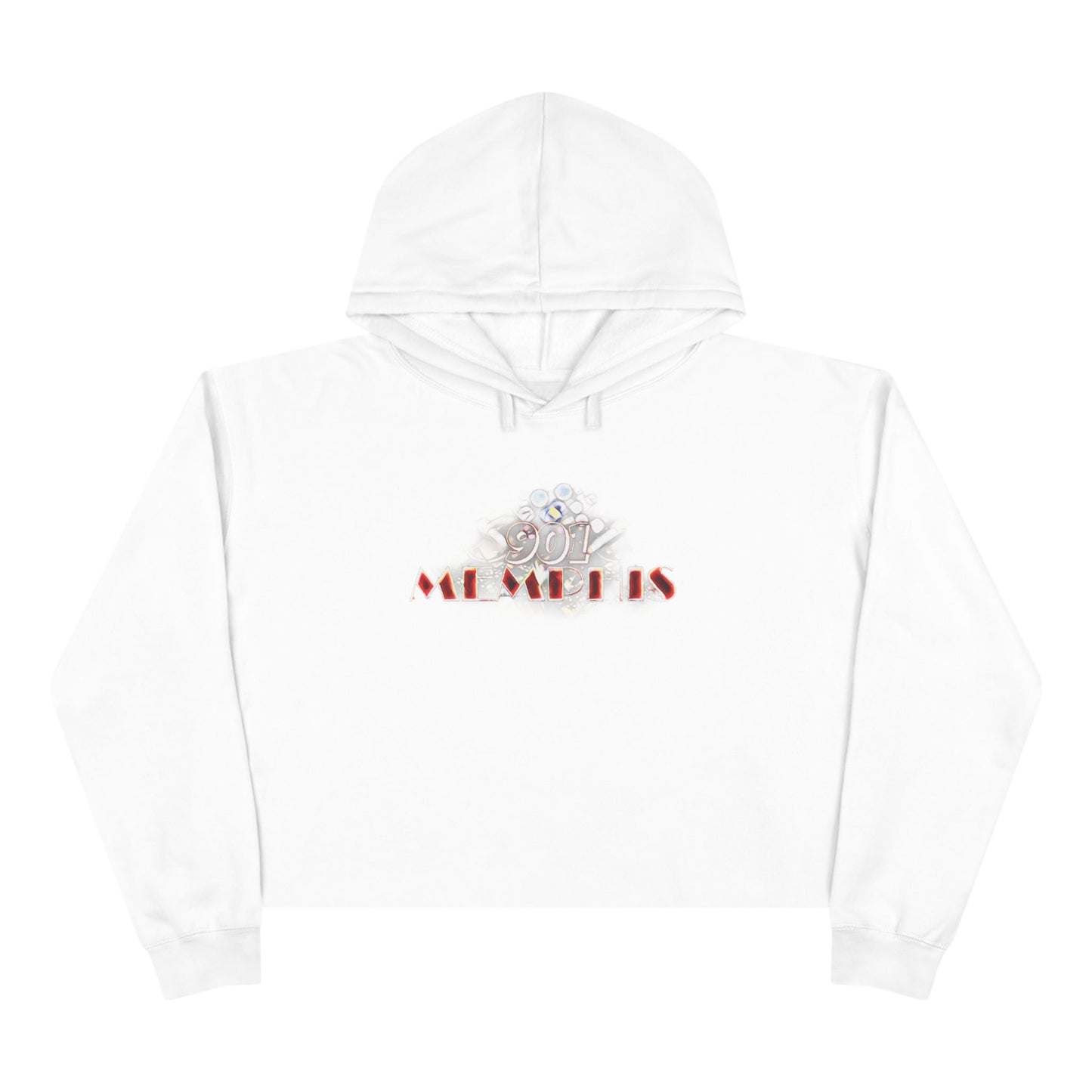 "901 Memphis" Crop Hoodie