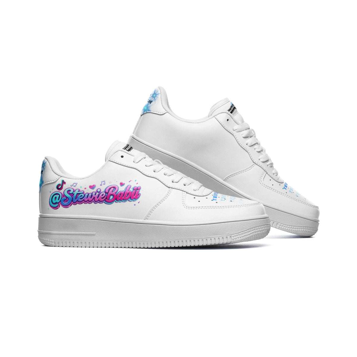 "@StewieBabii Collection" Low Top Leather Sneakers