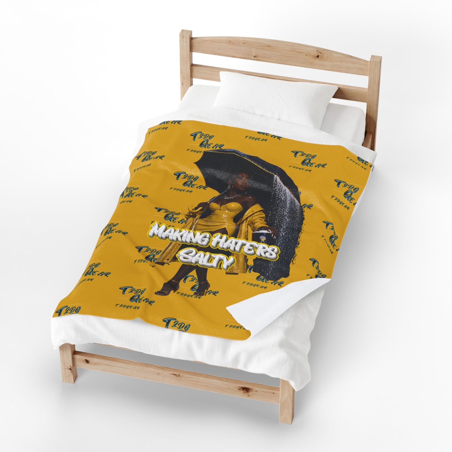 "Haters Salty" Velveteen Plush Blanket