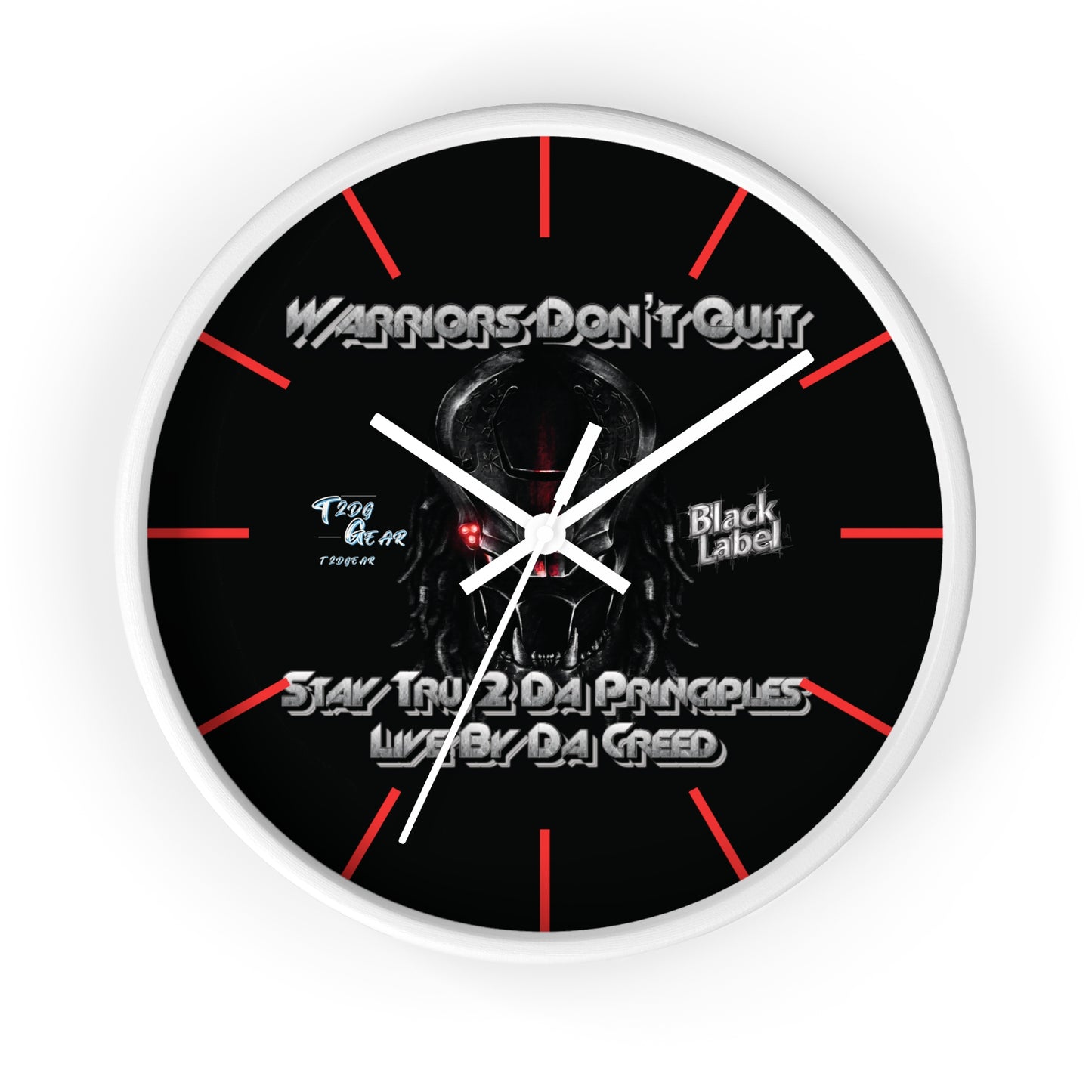 "Warrior's Creed" Wall Clock