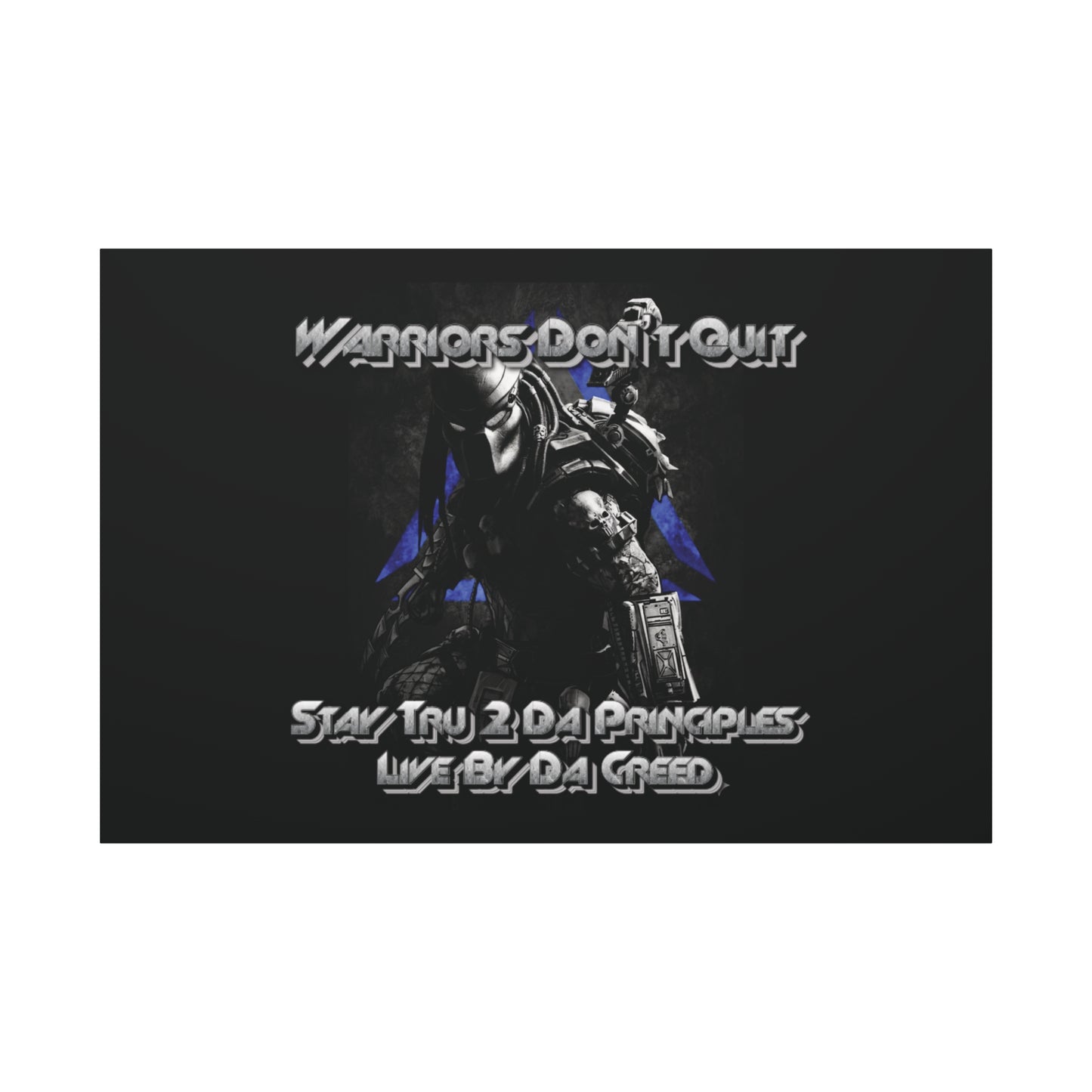 "Warrior's Creed" Canvas Wall Art