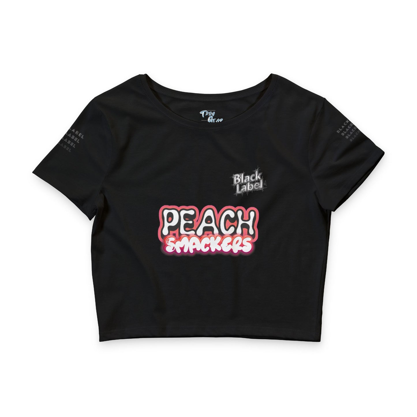 "Peach Smackers" Crop Tee