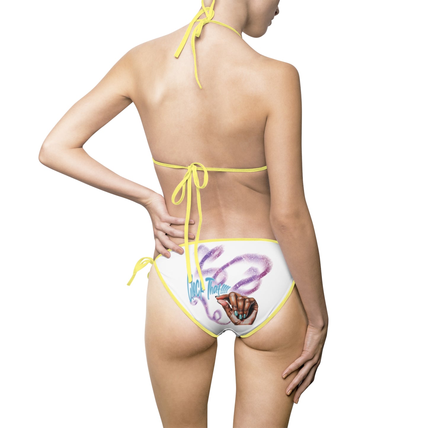 "Clock It" Tie-Side Bikini
