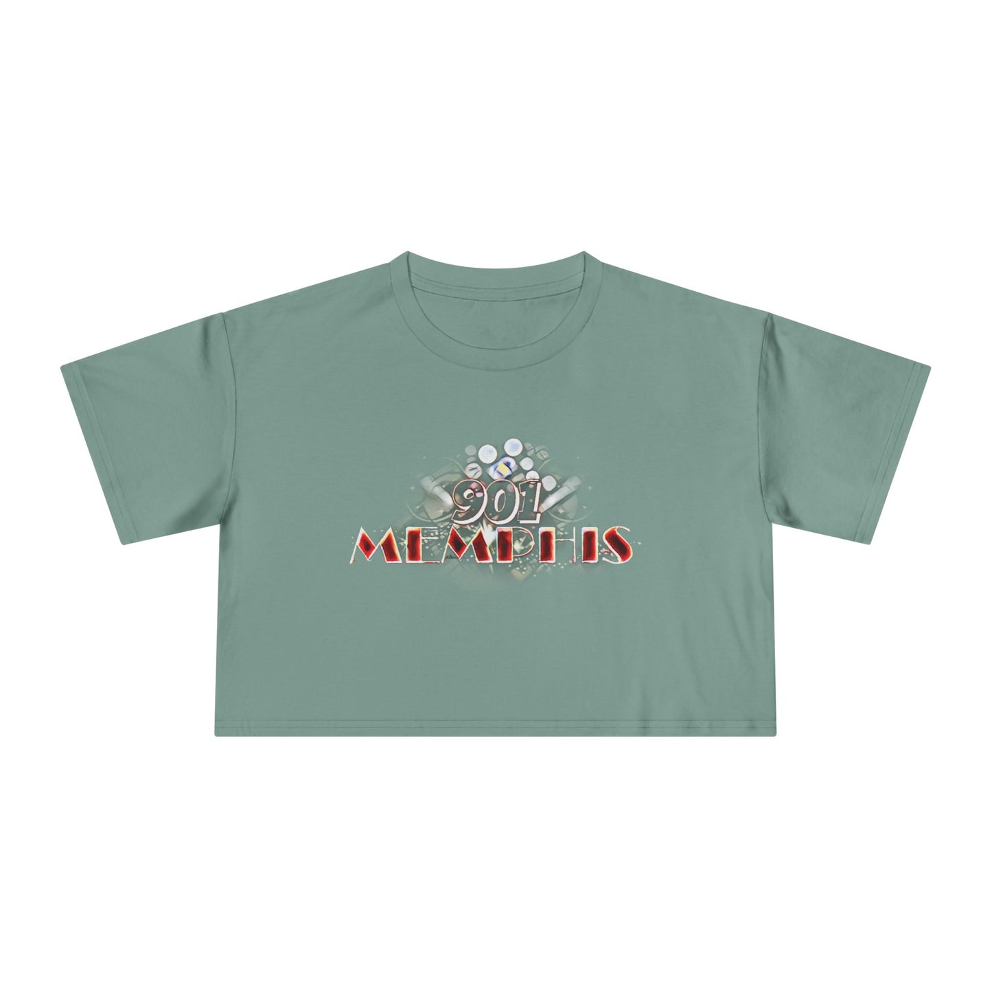 "901 Memphis" Crop Top