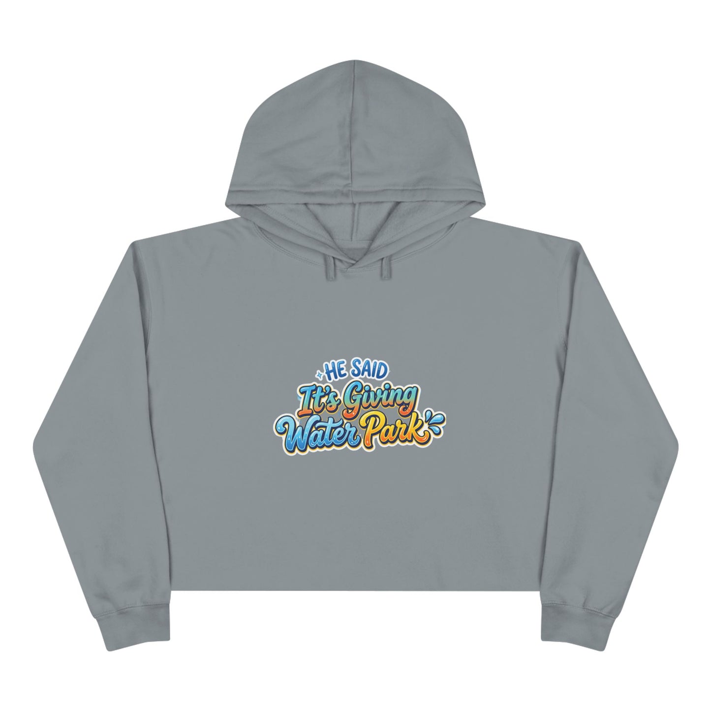 "It's Giving" Crop Hoodie