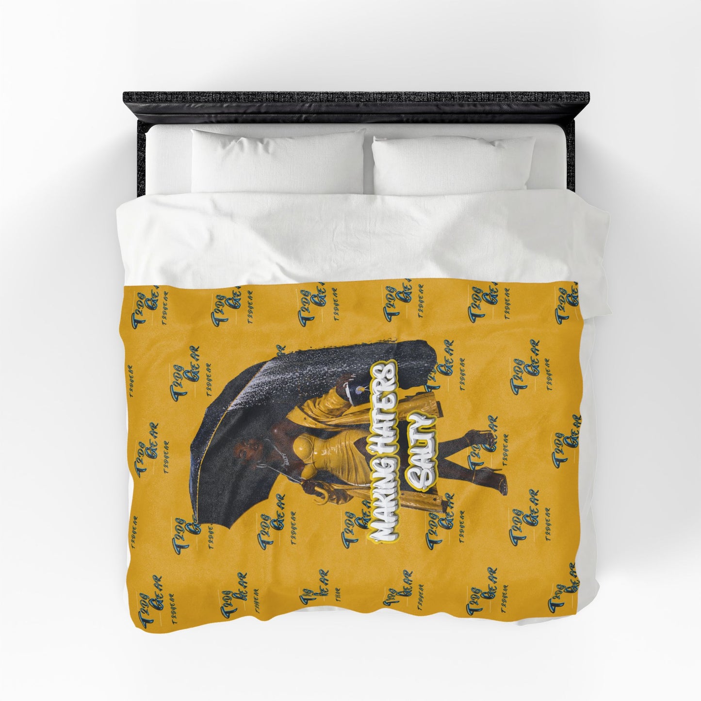 "Haters Salty" Velveteen Plush Blanket