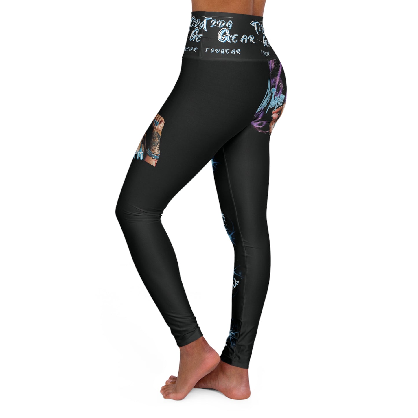 "Clock It" High-Waisted Yoga Leggings