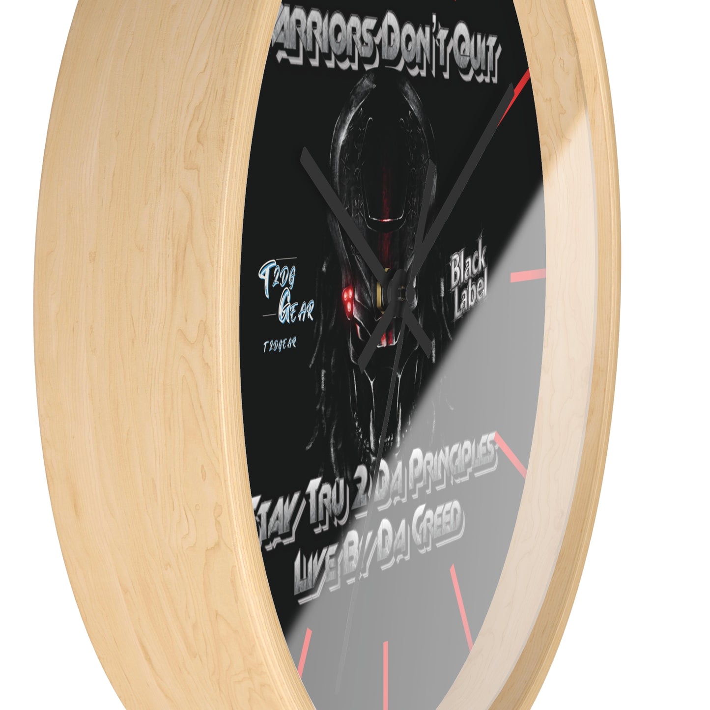 "Warrior's Creed" Wall Clock