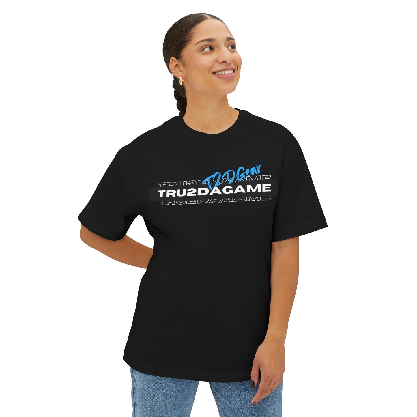 Tru2DaGame(T2DGear) Logo Oversized Boxy Tee
