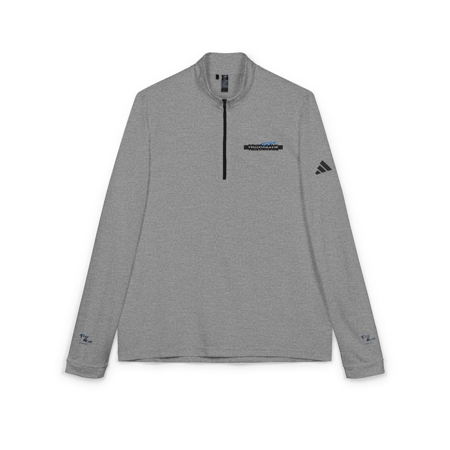 Tru2DaGame(T2DGear) Logo Embroidered Quarter-Zip — adidas® Minimal Logo