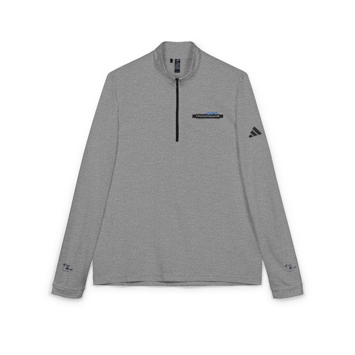 Tru2DaGame(T2DGear) Logo Embroidered Quarter-Zip — adidas® Minimal Logo