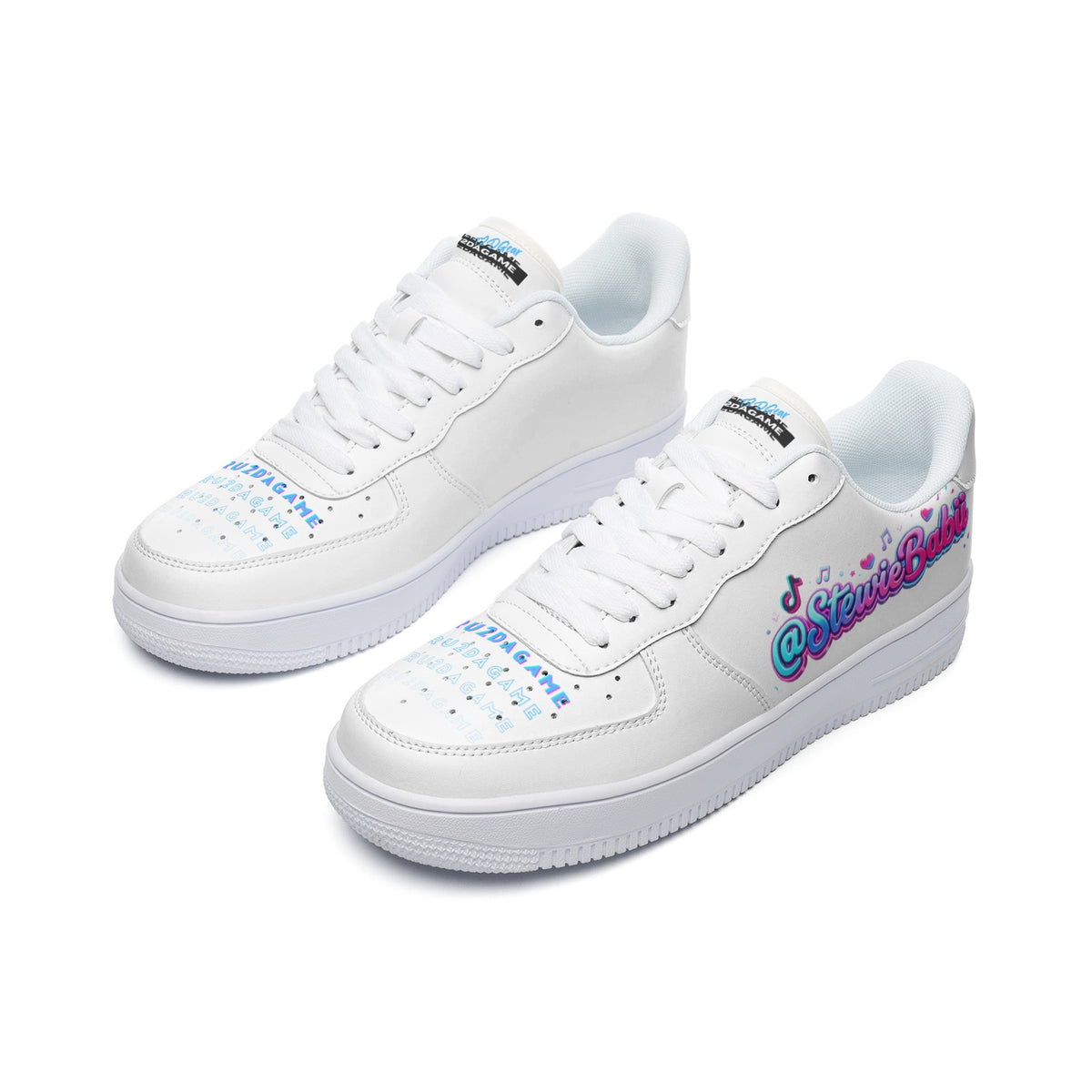 "@StewieBabii Collection" Low Top Leather Sneakers