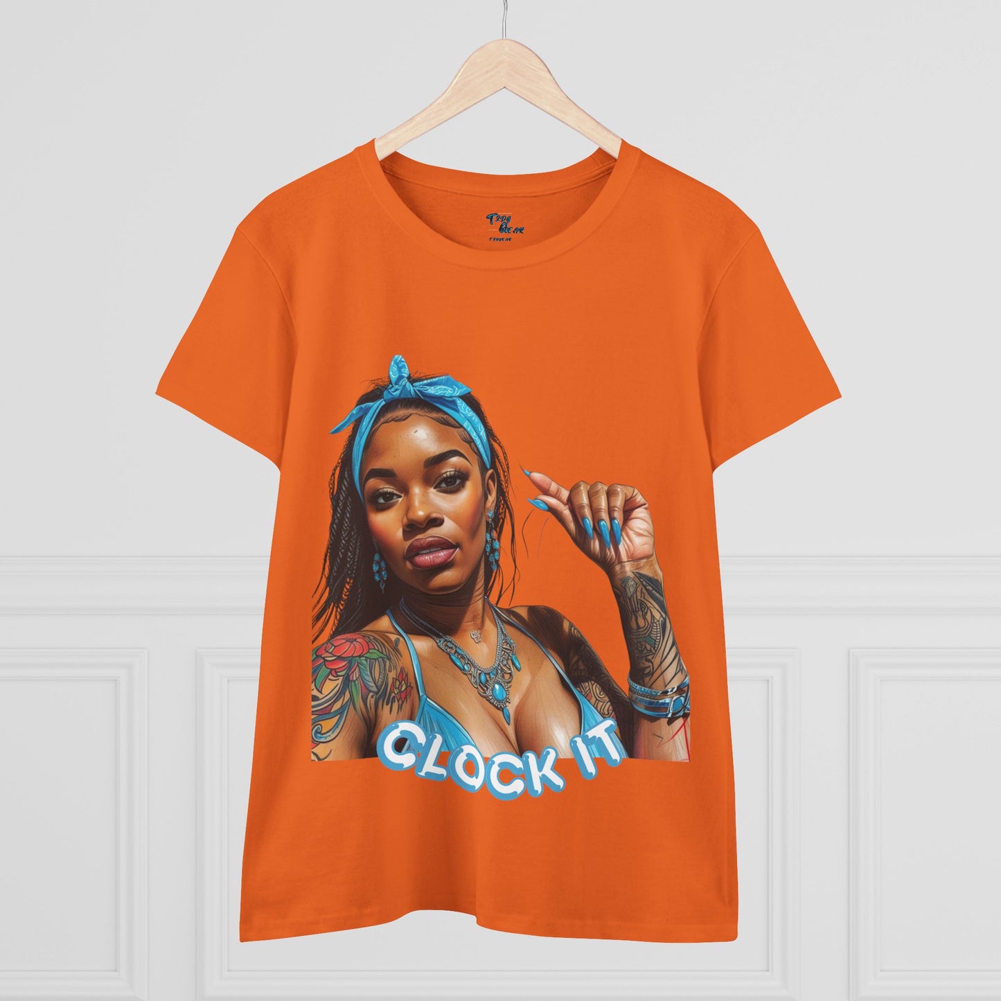 "Clock It" Cotton Graphic Tee