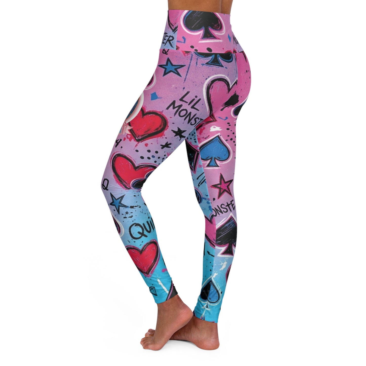"Twisted/Toxic Love" High-Waisted Leggings
