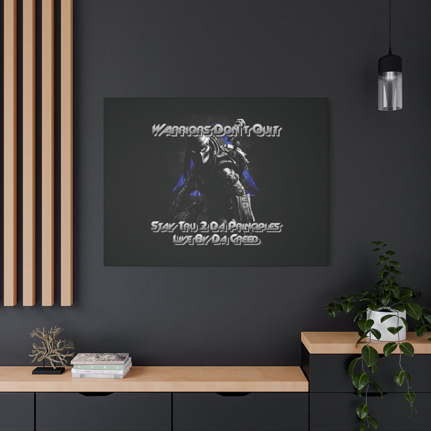 "Warrior's Creed" Canvas Wall Art