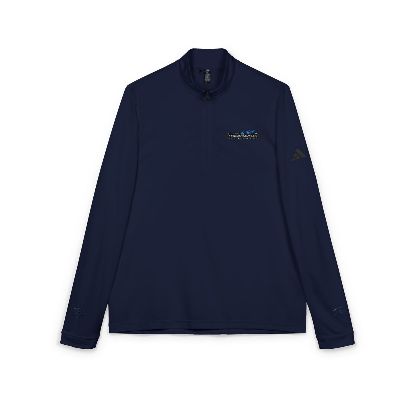 Tru2DaGame(T2DGear) Logo Embroidered Quarter-Zip — adidas® Minimal Logo