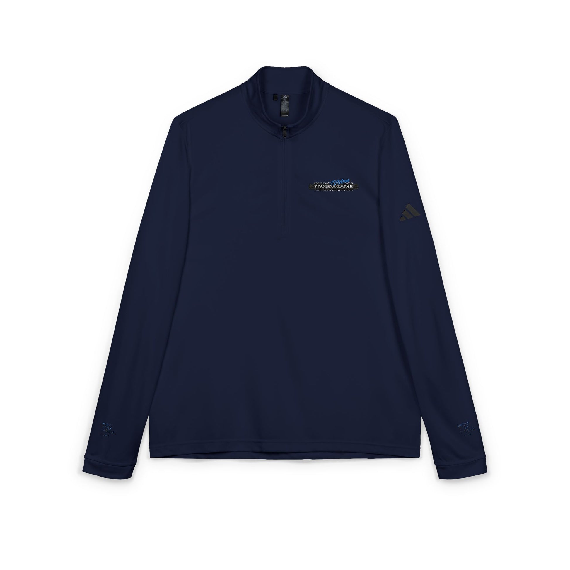 Tru2DaGame(T2DGear) Logo Embroidered Quarter-Zip — adidas® Minimal Logo