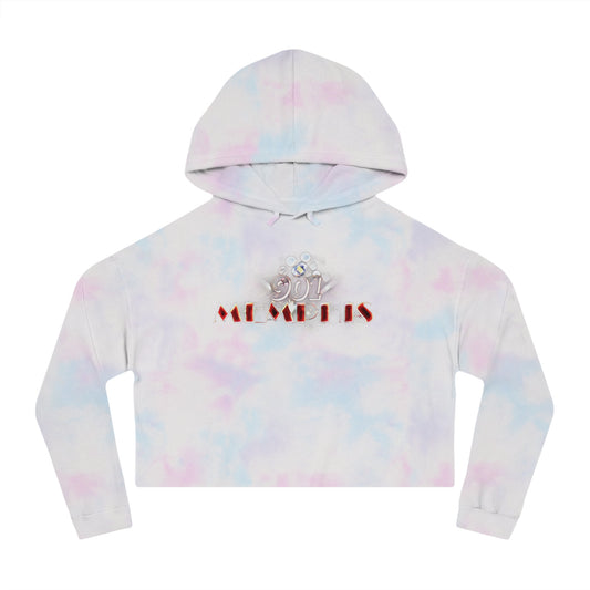 "901 Memphis" Graphic Cropped Hoodie