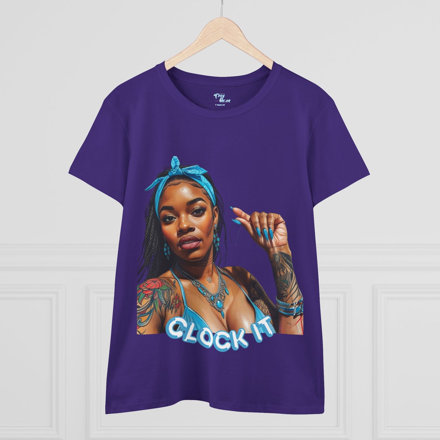 "Clock It" Cotton Graphic Tee